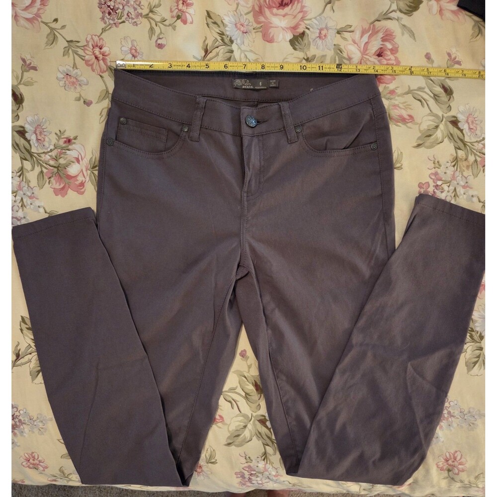 PrAna size 6 Dark gray skinny leg cargo nylon-blend hiking pants